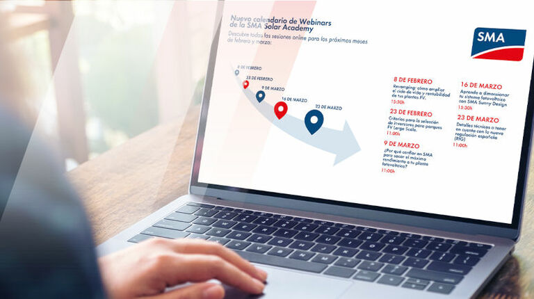 La Solar Academy de SMA Ibérica comienza el año con su nuevo calendario de cursos para el primer trimestre de 2022