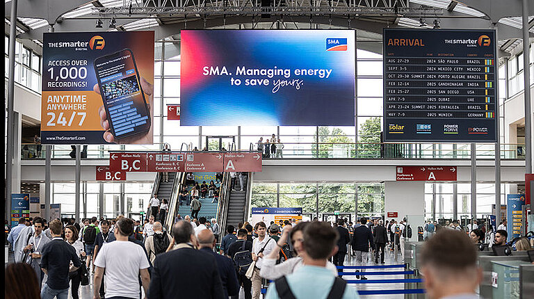 Reducir costos, cuidar recursos: en Intersolar Europe 2025, SMA te muestra cómo aprovechar mejor las energías renovables