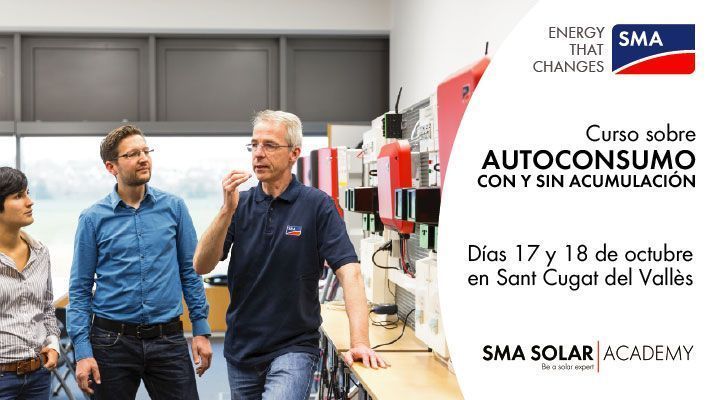 Nuevo curso Solar Academy sobre instalaciones de autoconsumo con y sin acumulación